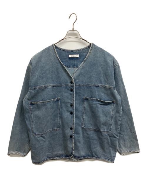 ARULLE（アリュール）ARULLE (アリュール) v-collar denim jacket インディゴ サイズ:Freeの古着・服飾アイテム