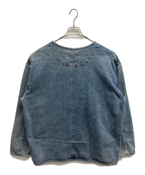 ARULLE（アリュール）ARULLE (アリュール) v-collar denim jacket インディゴ サイズ:Freeの古着・服飾アイテム