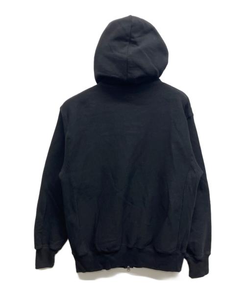 KAO YORI NAKAMI（カオヨリナカミ）kao yori nakami (カオヨリナカミ) ジップパーカー ブラック サイズ:Mの古着・服飾アイテム
