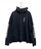 CHROME HEARTSクロムハーツ）の古着「Vertical Logo ヴァーティカルロゴ　Pullover Hoodie」｜ブラック