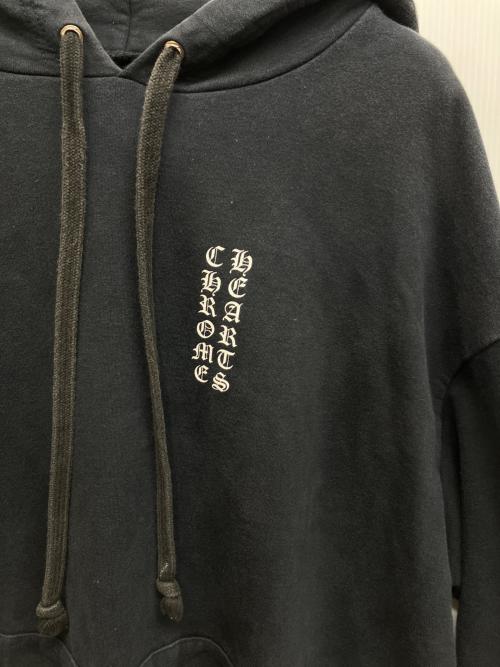 CHROME HEARTS（クロムハーツ）CHROME HEARTS (クロムハーツ) Vertical Logo ヴァーティカルロゴ　Pullover Hoodie ブラック サイズ:XXLの古着・服飾アイテム