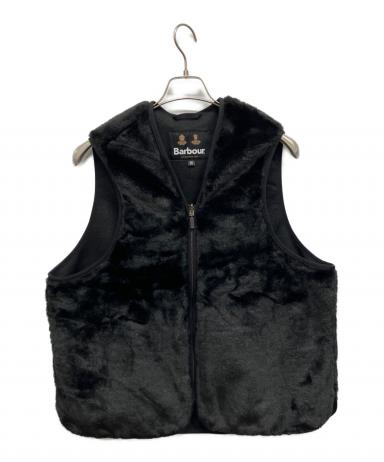 Barbour 黒ファーベスト 中古・古着通販】Barbour (バブアー) ファーベスト ブラック サイズ:36