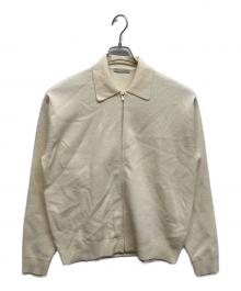 UNITED ARROWS（ユナイテッドアローズ）の古着「ネップ加工ジップアップジャケット」｜ホワイト