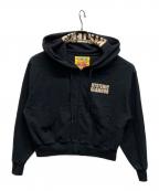 Hysteric Glamourヒステリックグラマー）の古着「24SS HYS VARSITY スウェットパーカー」｜ブラック