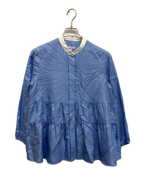 DRESSTERIOR（ドレステリア）DRESSTERIOR (ドレステリア) ティアードブラウス ブルー サイズ:36の古着・服飾アイテム