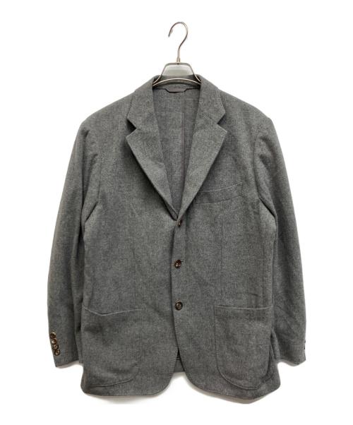 PAPAS（パパス）PAPAS (パパス) カシミア混セットアップスーツ グレー サイズ:Lの古着・服飾アイテム