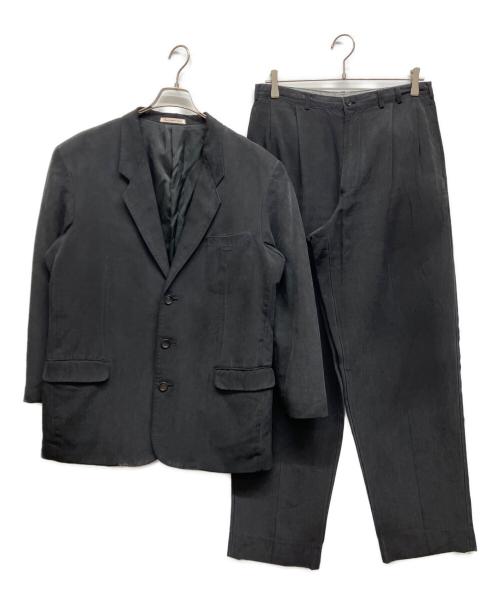 PAPAS（パパス）PAPAS (パパス) シルクセットアップスーツ ブラック サイズ:Mの古着・服飾アイテム