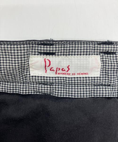 PAPAS（パパス）PAPAS (パパス) シルクセットアップスーツ ブラック サイズ:Mの古着・服飾アイテム