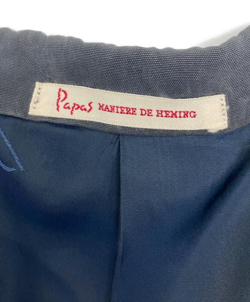 PAPAS（パパス）PAPAS (パパス) シルクセットアップスーツ グレー サイズ:Mの古着・服飾アイテム