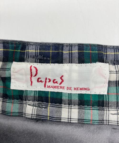 PAPAS（パパス）PAPAS (パパス) シルクセットアップスーツ グレー サイズ:Mの古着・服飾アイテム