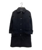 MARGARET HOWELLマーガレットハウエル）の古着「カシミヤ混コート」｜ブラック