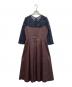 GRACE CONTINENTAL (（グレースコンチネンタル) ジャガードワンピース ネイビー サイズ:38：5000円