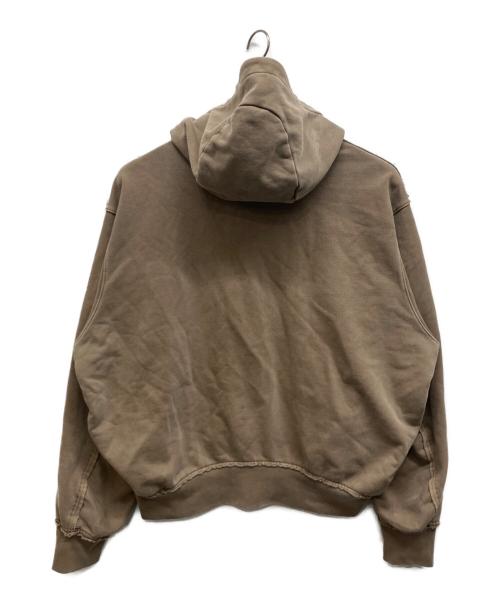 JOURNAL STANDARD（ジャーナルスタンダード）JOURNAL STANDARD (ジャーナルスタンダード) ラウンド スリーブ アシッド ジップ パーカー ブラウン サイズ:Lの古着・服飾アイテム