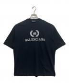 BALENCIAGAバレンシアガ）の古着「BBロゴプリントtシャツ」｜ブラック