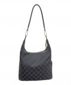 GUCCIグッチ）の古着「GGキャンバスワンショルダーバッグ」｜ブラック