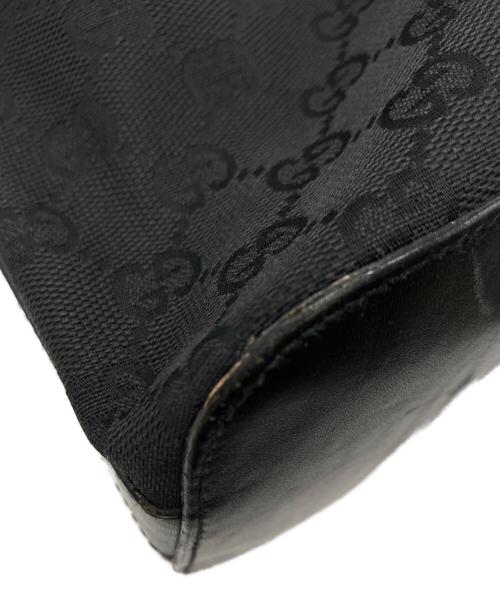 GUCCI（グッチ）GUCCI (グッチ) GGキャンバスワンショルダーバッグ ブラックの古着・服飾アイテム