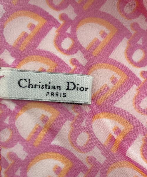 Christian Dior（クリスチャン ディオール）Christian Dior (クリスチャン ディオール) トロッターシルクスカーフ ピンクの古着・服飾アイテム