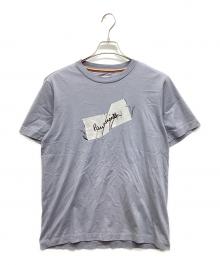 PAUL SMITH（ポールスミス）の古着「Ripped Tag" Tシャツ」｜グレー