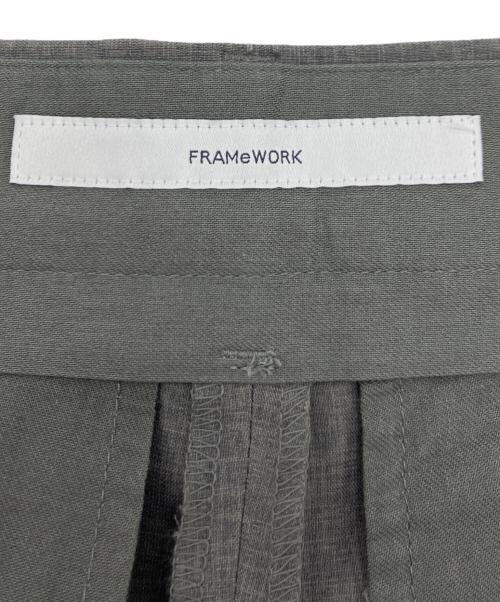 FRAMeWORK.（フレームワーク）FRAMeWORK. (フレームワーク) 撥水強撚PEバレルパンツ グレー サイズ:36の古着・服飾アイテム