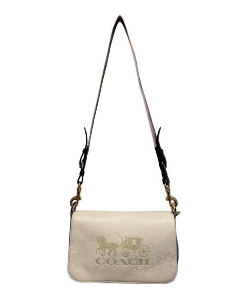 COACH（コーチ）COACH (コーチ) ジェス カラーブロック メッセンジャー ショルダー バッグ ホワイトの古着・服飾アイテム
