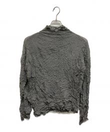 ISSEY MIYAKE PERMANENTE（イッセイミヤケ ペルマネンテ）の古着「シワ加工ハイネックカットソー」｜ブラック