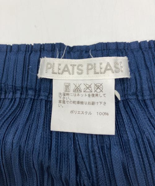PLEATS PLEASE（プリーツプリーズ）PLEATS PLEASE (プリーツプリーズ) プリーツストレートパンツ ネイビー サイズ:2の古着・服飾アイテム