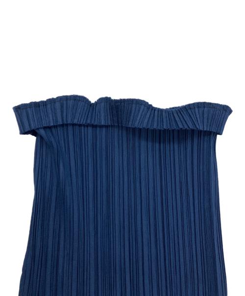 PLEATS PLEASE（プリーツプリーズ）PLEATS PLEASE (プリーツプリーズ) プリーツストレートパンツ ネイビー サイズ:2の古着・服飾アイテム