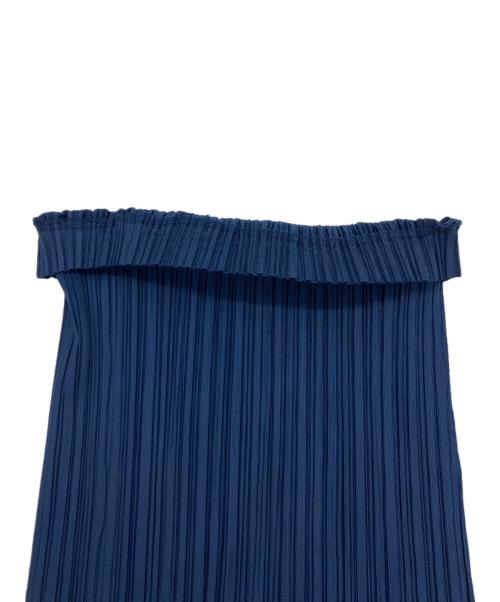 PLEATS PLEASE（プリーツプリーズ）PLEATS PLEASE (プリーツプリーズ) プリーツストレートパンツ ネイビー サイズ:2の古着・服飾アイテム