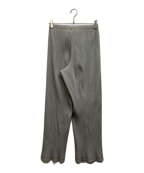 ISSEY MIYAKE（イッセイミヤケ）ISSEY MIYAKE (イッセイミヤケ) プリーツパンツ グリーン サイズ:Mの古着・服飾アイテム