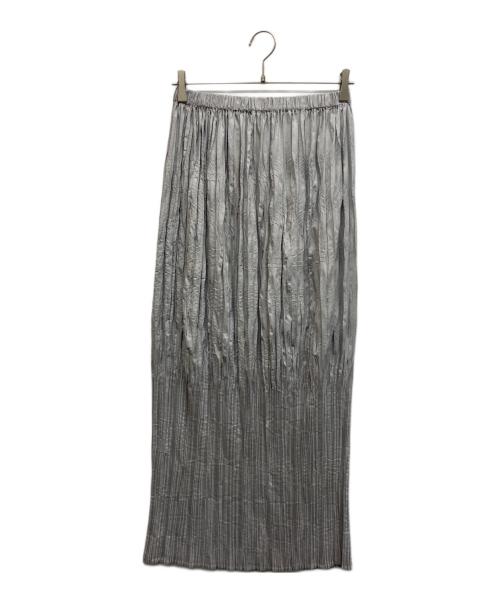 ISSEY MIYAKE（イッセイミヤケ）ISSEY MIYAKE (イッセイミヤケ) シワ加工プリーツスカート グレー サイズ:2の古着・服飾アイテム