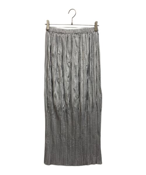 ISSEY MIYAKE（イッセイミヤケ）ISSEY MIYAKE (イッセイミヤケ) シワ加工プリーツスカート グレー サイズ:2の古着・服飾アイテム