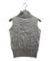 ISSEY MIYAKE (イッセイミヤケ) シワ加工ノースリーブブラウス グレー サイズ:2：10000円