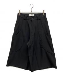 GOAT ESSENCE（ゴートエッセンス）の古着「TUCK WIDE SHORTS」｜ブラック