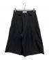 GOAT ESSENCE（ゴートエッセンス）の古着「TUCK WIDE SHORTS」｜ブラック