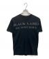 BURBERRY BLACK LABEL（バーバリーブラックレーベル）の古着「VネックTシャツ」｜ブラック
