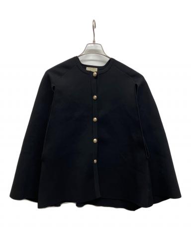 UNITED ARROWS ケープ カーディガン 金ボタン タキマキ ネイビー 中古・古着通販】UNITED ARROWS TOKYO (ユナイテッドアローズ
