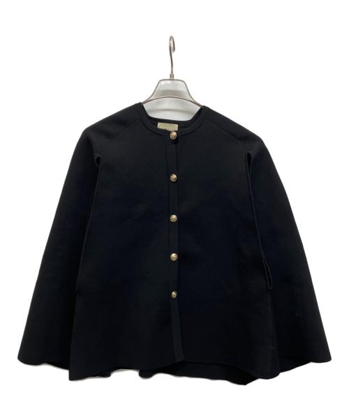 UNITED ARROWS TOKYO（ユナイテッドアローズトウキョウ）UNITED ARROWS TOKYO (ユナイテッドアローズトウキョウ) ケープ カーディガン ブラック サイズ:Freeの古着・服飾アイテム