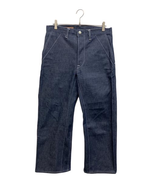 SCYEBASICS（サイベーシックス）SCYEBASICS (サイベーシックス) Denim Cinch Back Trousers インディゴ サイズ:29の古着・服飾アイテム