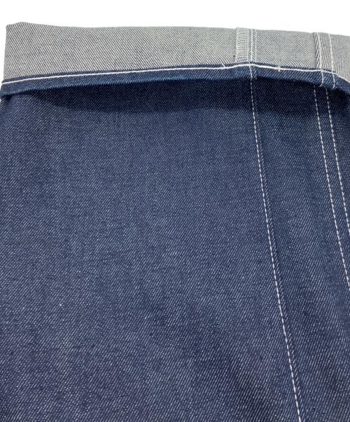 SCYEBASICS（サイベーシックス）SCYEBASICS (サイベーシックス) Denim Cinch Back Trousers インディゴ サイズ:29の古着・服飾アイテム
