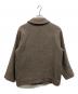 MARGARET HOWELL (マーガレットハウエル) NATURAL WOOL TWILLダブルジップ ハーフ コート ブラウン サイズ:Ｓ：25000円