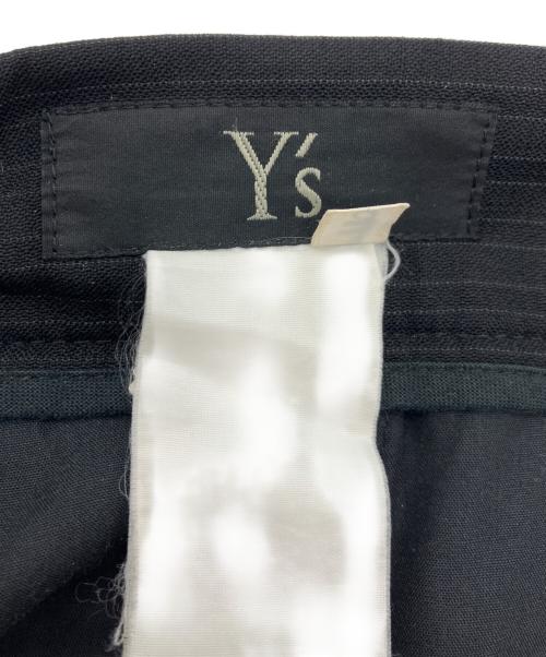 Y's（ワイズ）Y's (ワイズ) ストライプスラックス ブラック サイズ:3の古着・服飾アイテム