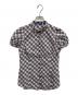BURBERRY BLUE LABEL（バーバリー ブルー レーベル）の古着「BURBERRY BLUE LABEL パワースリーブチェックシャツ」｜グレー×ブルー
