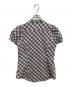 BURBERRY BLUE LABEL (バーバリー ブルー レーベル) BURBERRY BLUE LABEL パワースリーブチェックシャツ グレー×ブルー サイズ:38：5000円