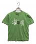 stussy（ステューシー）の古着「stussy プリントTシャツ」｜グリーン