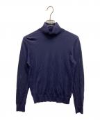 theoryセオリー）の古着「theory ウールタートルネックセーター Regal Wool」｜ネイビー