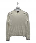 theoryセオリー）の古着「ウールクルーネックセーター Regal Wool」｜ホワイト