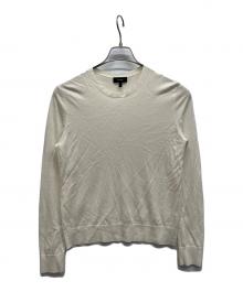 theory（セオリー）の古着「ウールクルーネックセーター Regal Wool」｜ホワイト
