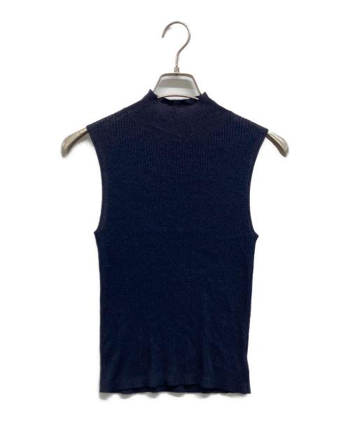 L'appartement（アパルトモン）L'Appartement (アパルトモン) No Sleeve Rib Knit ネイビー サイズ:Freeの古着・服飾アイテム