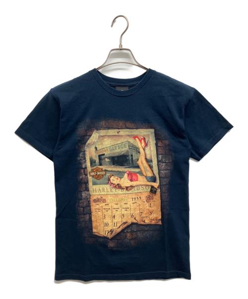 HARLEY-DAVIDSON（ハーレーダビッドソン）HARLEY-DAVIDSON (ハーレーダビッドソン) HARLEY-DAVIDSON プリントTシャツ ネイビー サイズ:Sの古着・服飾アイテム