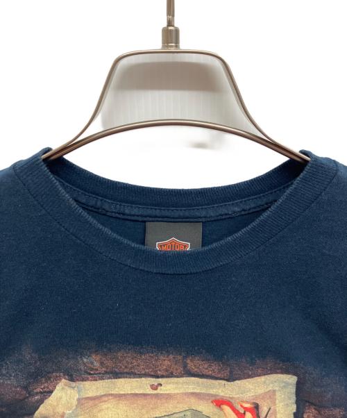 HARLEY-DAVIDSON（ハーレーダビッドソン）HARLEY-DAVIDSON (ハーレーダビッドソン) HARLEY-DAVIDSON プリントTシャツ ネイビー サイズ:Sの古着・服飾アイテム